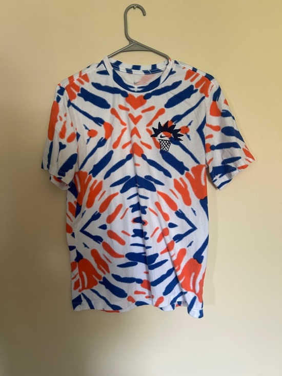 Nike Other - Nike Men’s Medium Tie Dye Block Party Dunk Contest T-Shirt | Orange Blue Graphic
